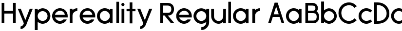Hypereality Regular font
