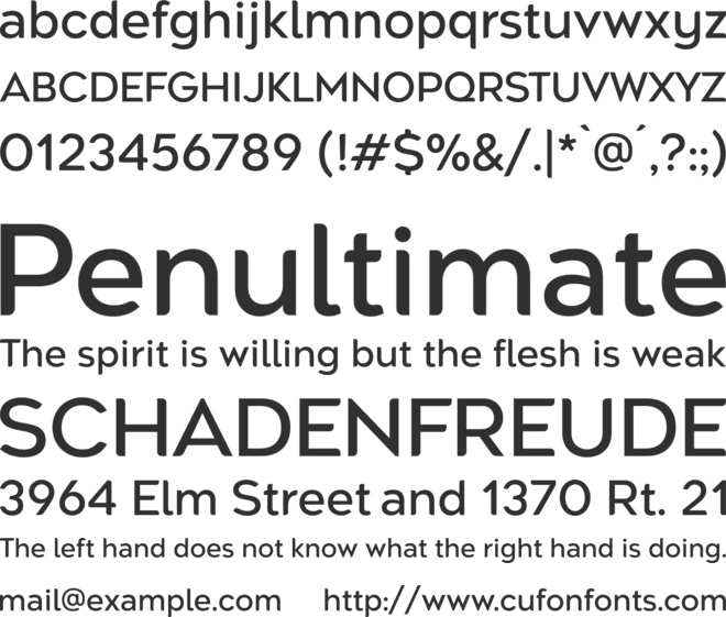 Agenor Neue font preview
