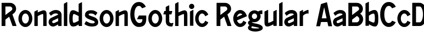 RonaldsonGothic Regular font