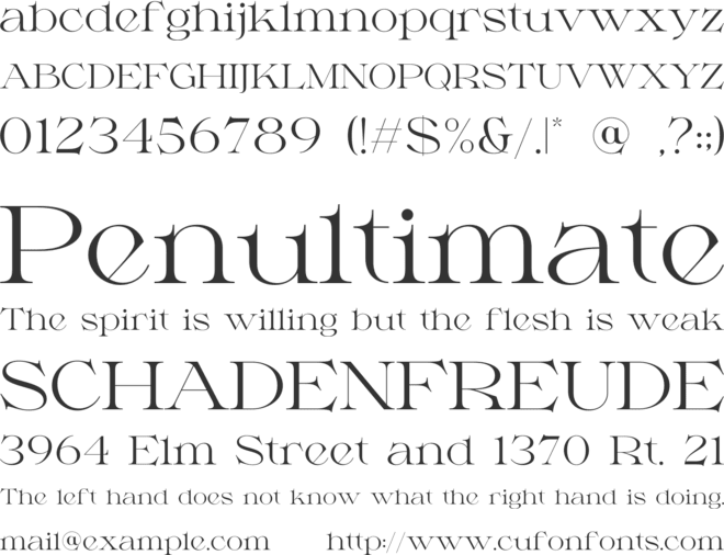 Milssky font preview