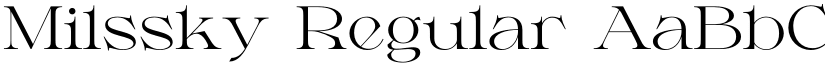 Milssky Regular font