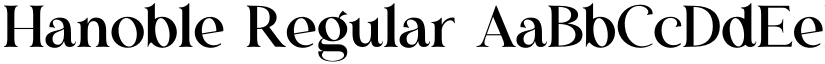 Hanoble Regular font