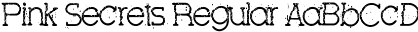 Pink Secrets Regular font