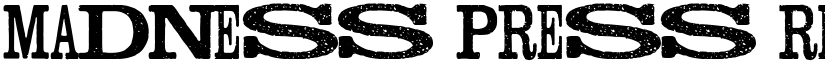 Madness Press Regular font