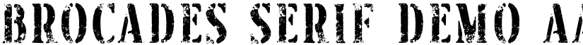 Brocades Serif Demo font