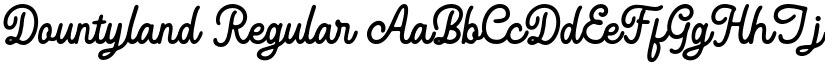 Dountyland Regular font