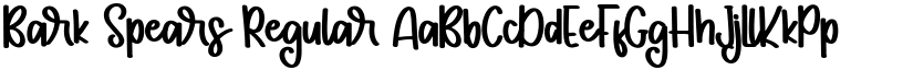Bark Spears Regular font