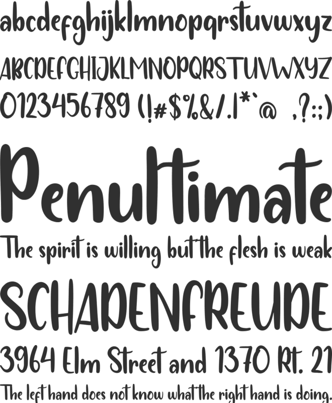 Funny Farmer font preview