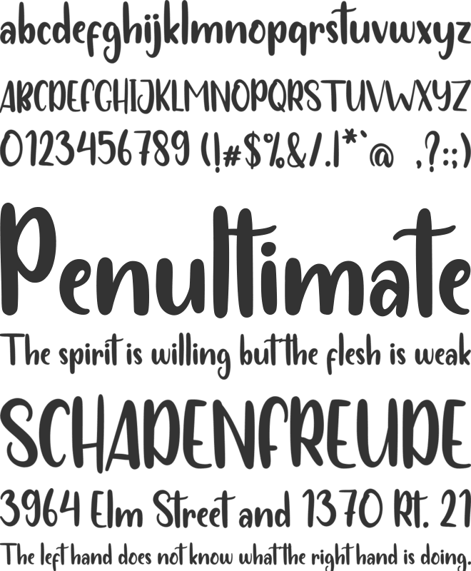 Funny Farmer font preview