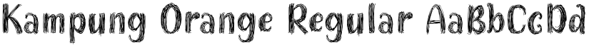 Kampung Orange Regular font