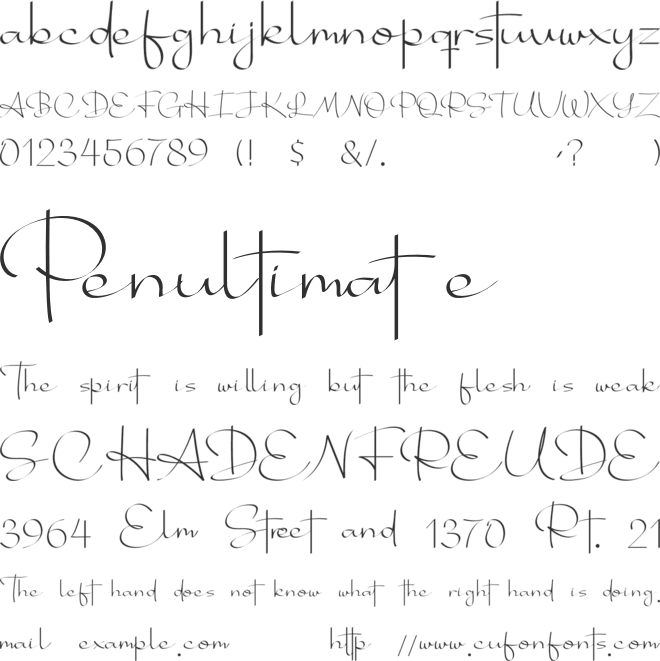 Bhotten font preview