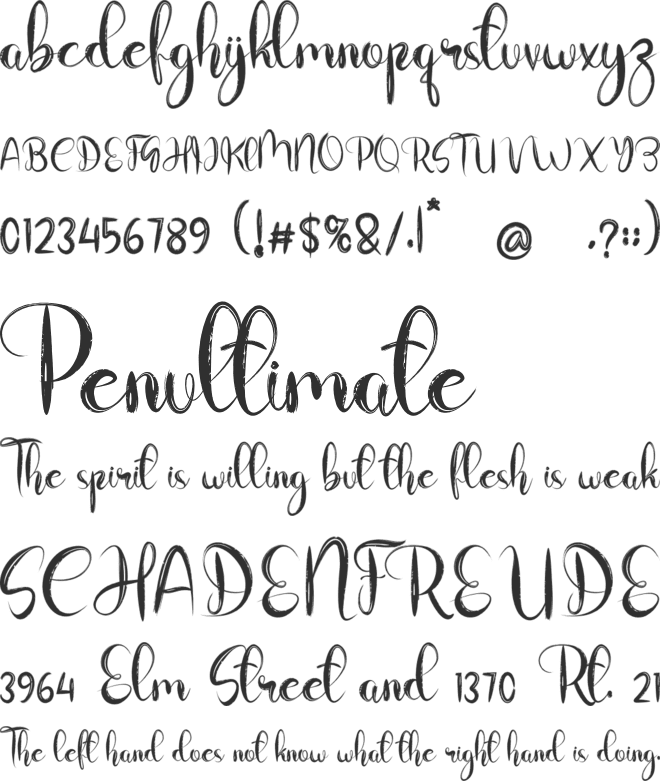 The Hacker font preview