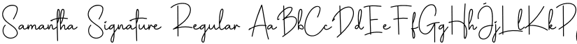 Samantha Signature font download