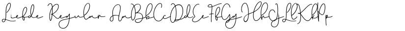 Liefde Regular font
