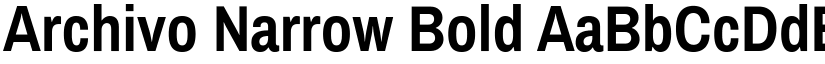 Archivo Narrow Bold font