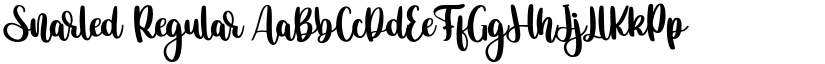 Snarled Regular font