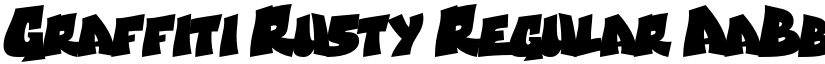 Graffiti Rusty Regular font