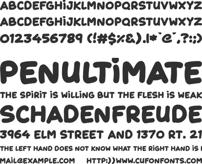 Fruity Juice font preview
