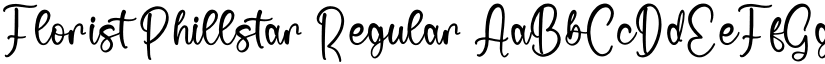 Florist Phillstar Regular font