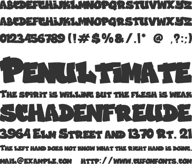 Graffiti Dripes font preview