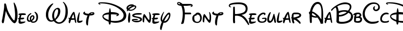 New Walt Disney Font Regular font