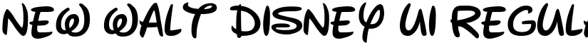 New Walt Disney UI Regular font
