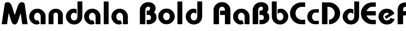 Mandala Bold font