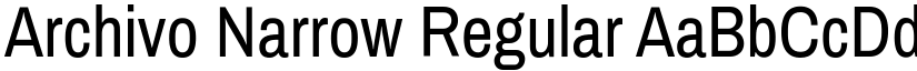 Archivo Narrow Regular font