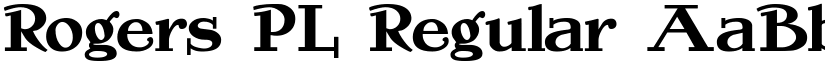 Rogers PL Regular font