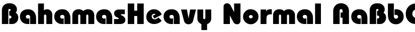 BahamasHeavy Normal font