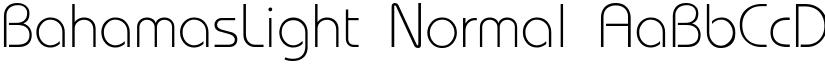 BahamasLight Normal font