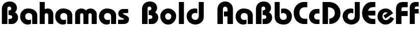 Bahamas Bold font