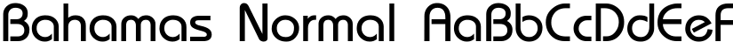 Bahamas Normal font