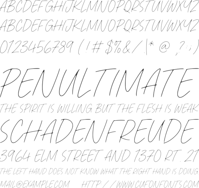 Pierce Jackson font preview