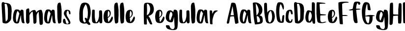 Damals Quelle Regular font