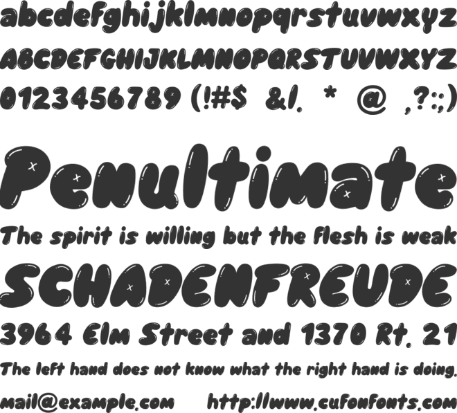 Blopy Font font preview