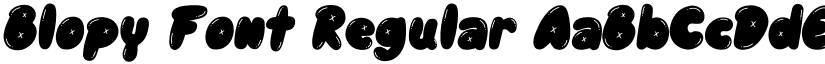 Blopy Font Regular font
