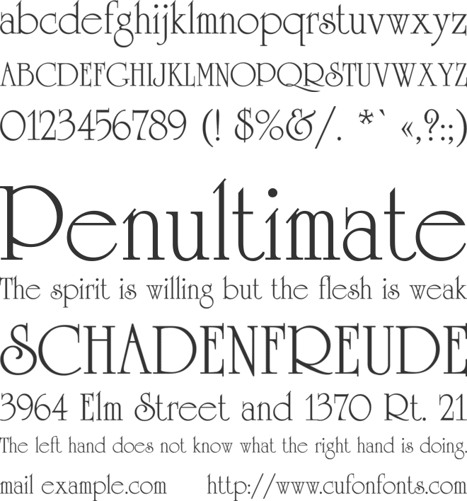 Unicornus PL font preview