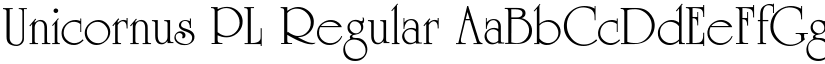 Unicornus PL Regular font