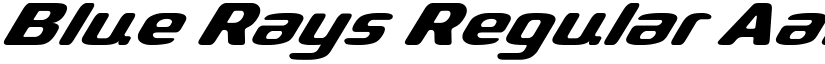 Blue Rays Regular font