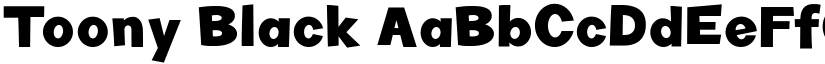 Toony Black font