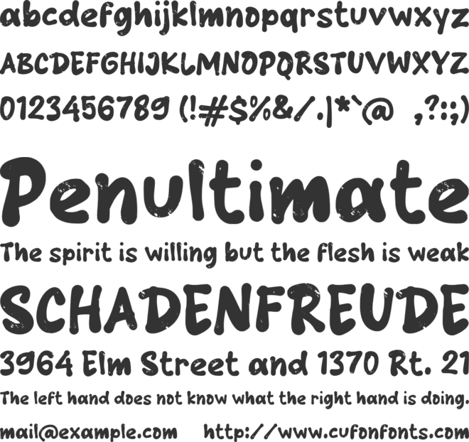 g Genderang font preview