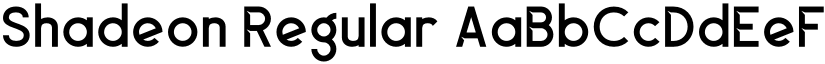 Shadeon Regular font