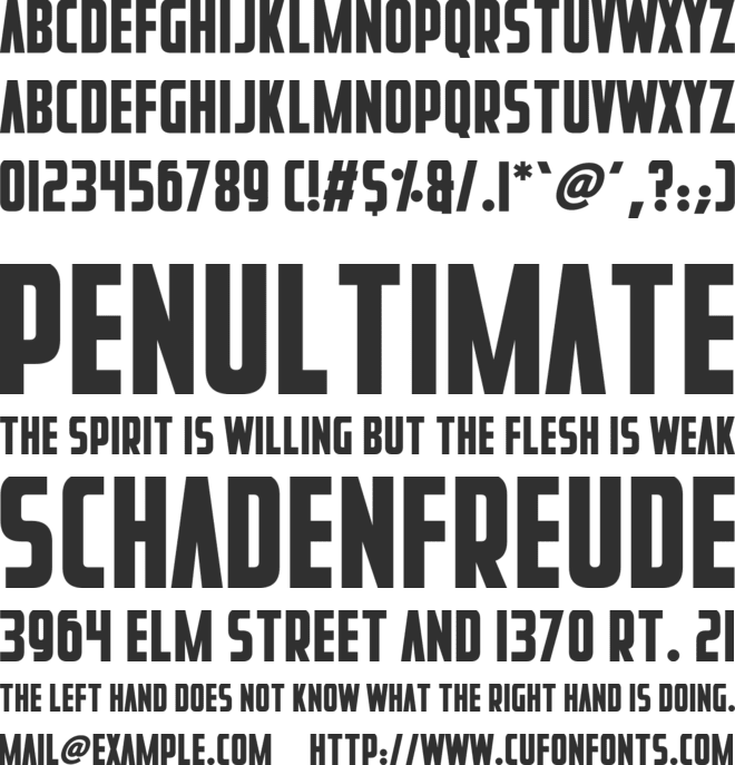 Perfect Futures font preview
