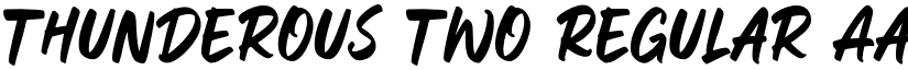 Thunderous Two Regular font