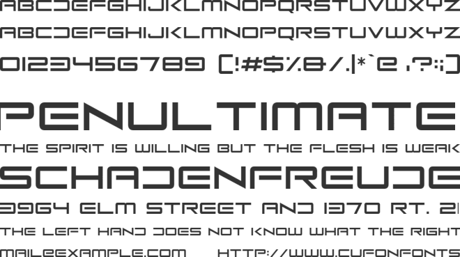 DarkNet font preview