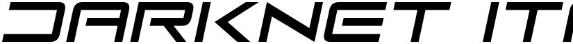 DarkNet Italic font