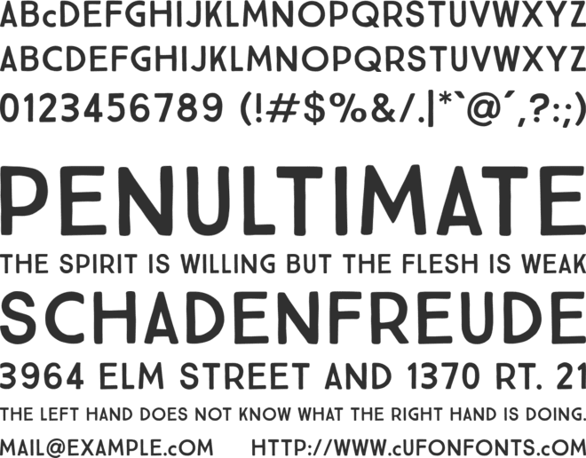 Maccas font preview