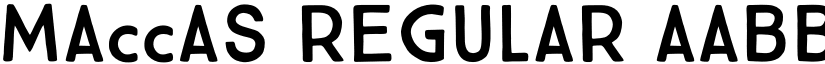 Maccas Regular font