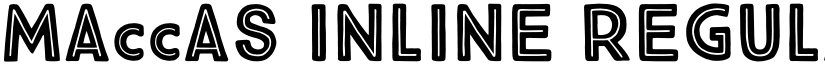 Maccas Inline Regular font